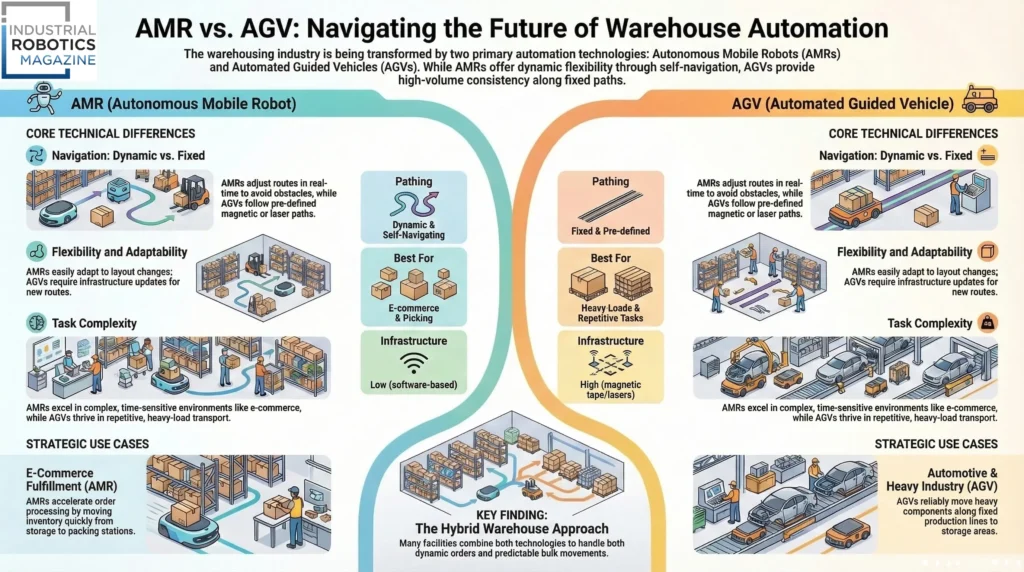 AMRs and AGVs in Warehousing Revolutionizing Material Handling