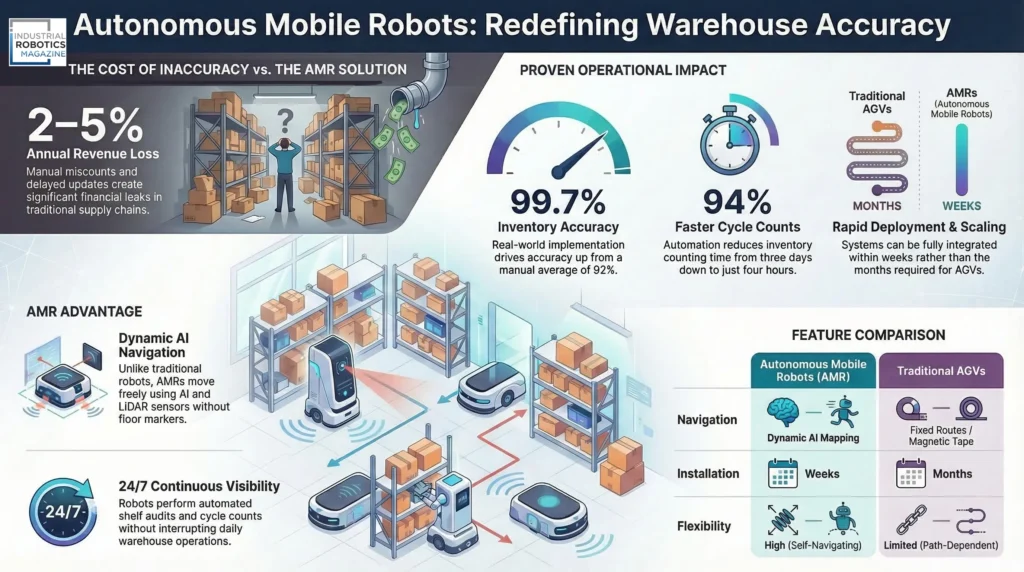 Autonomous Mobile Robots for Inventory Management