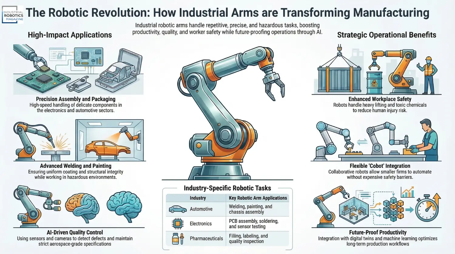 How Industrial Robotic Arms Are Being Used in Manufacturing