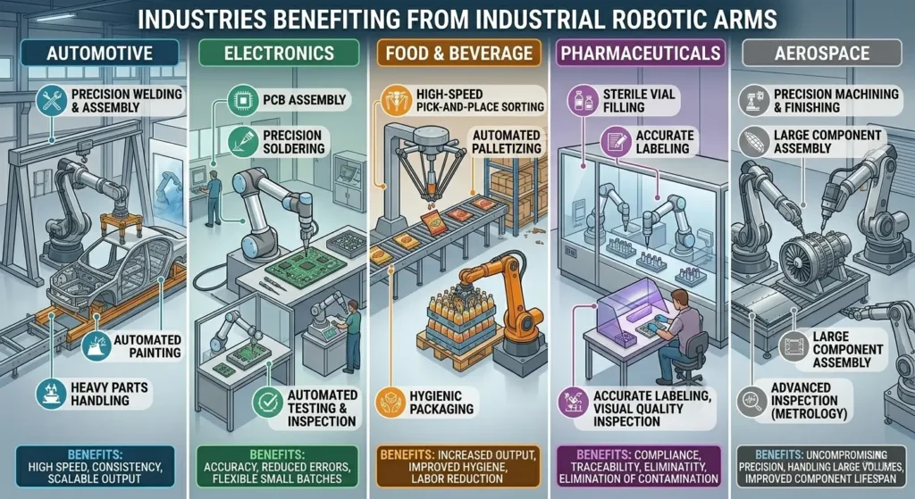 Industries Benefiting from Robotic Arms