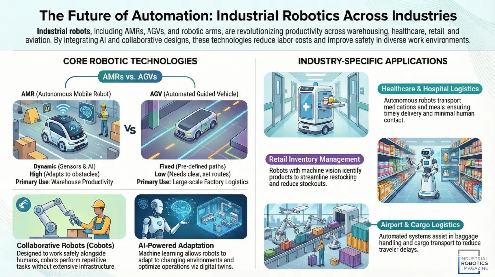 What are Different Types of Industrial Robots Across Industries